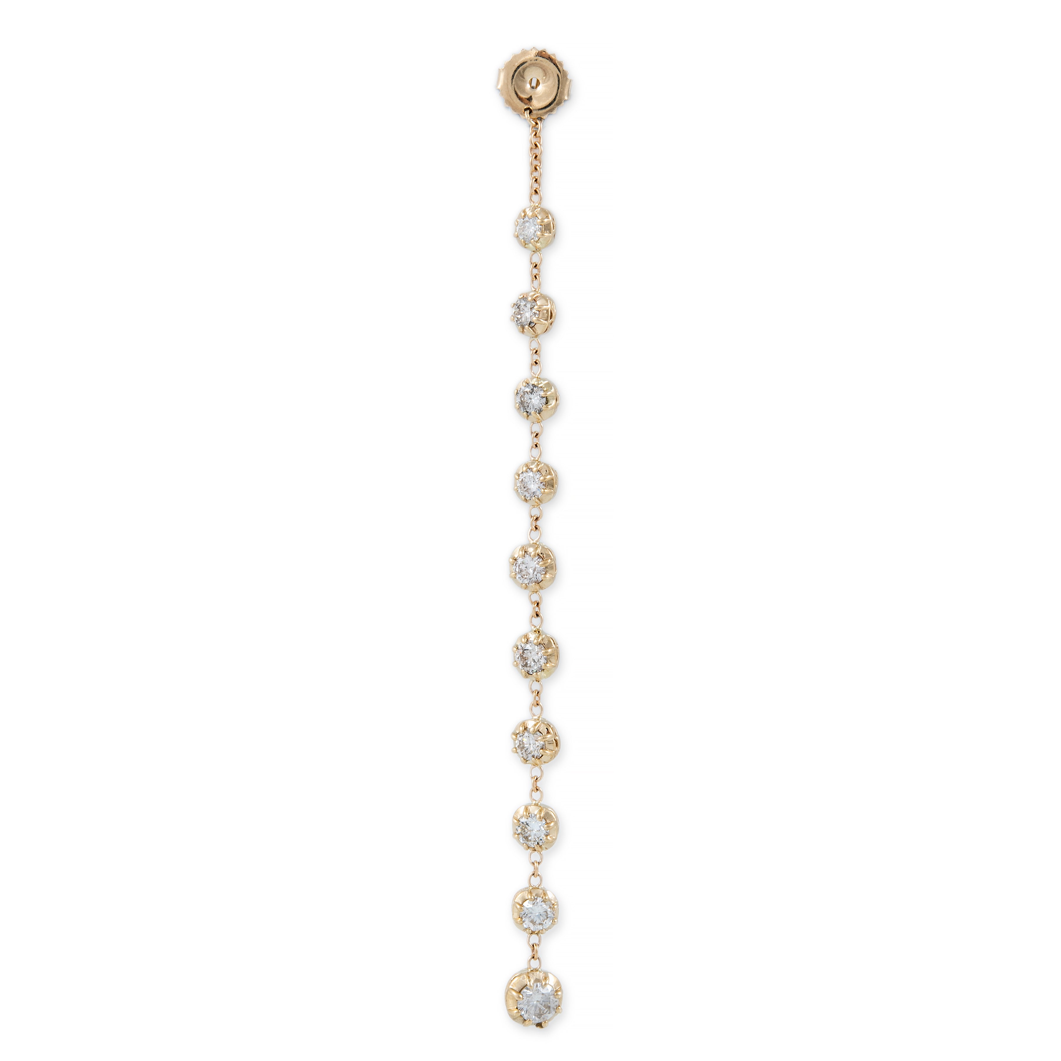 10 Round Sophia Diamond Earring Back
