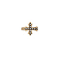 Black Rhodium Sophia Diamond Gothic Cross Ring