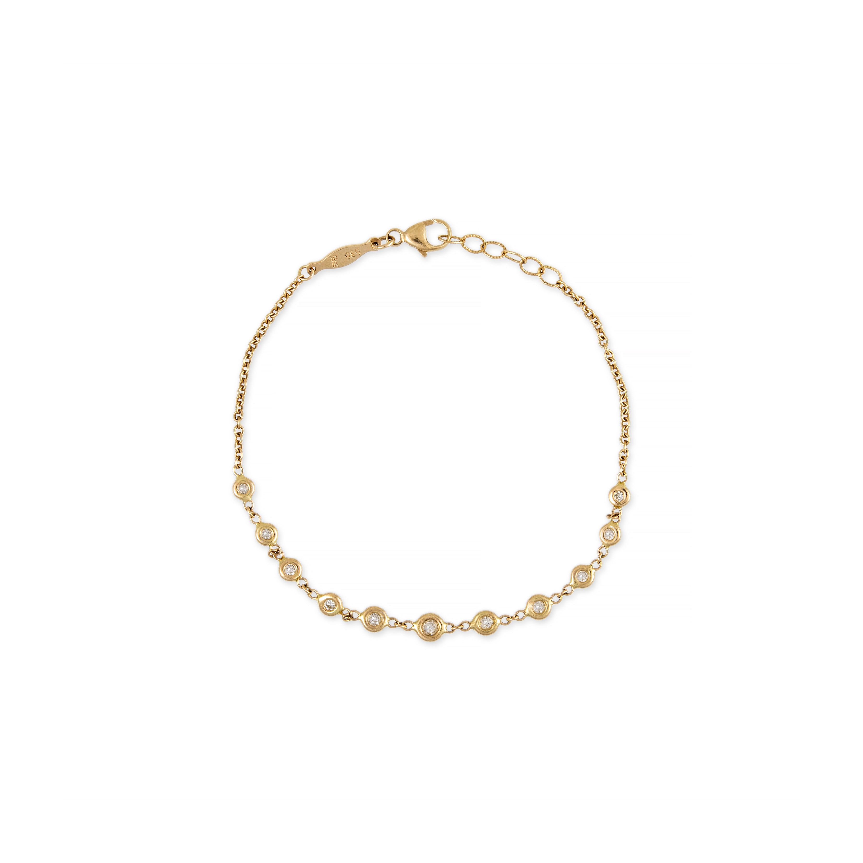 11 Graduated Diamond Emily Bracelet