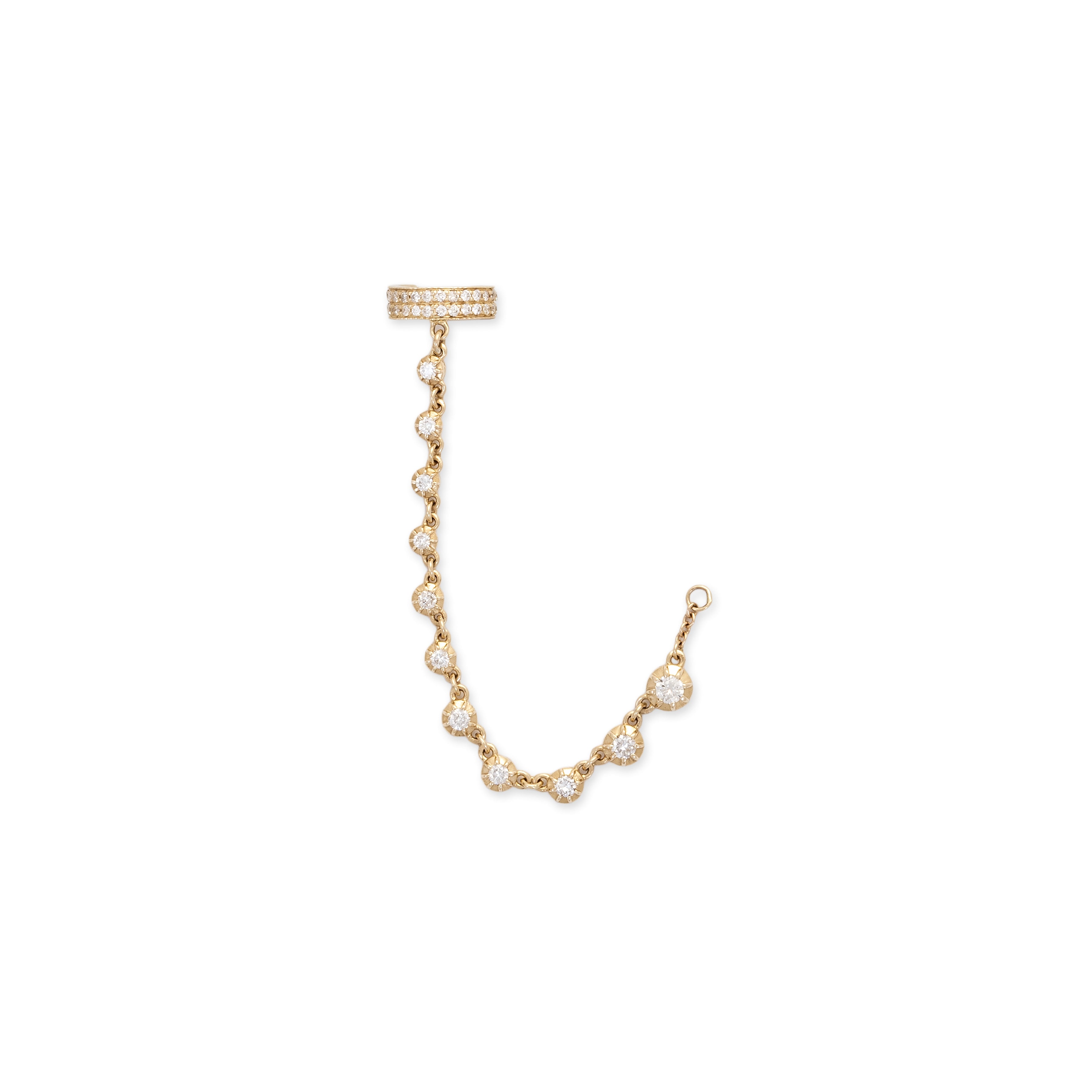 Sophia Diamond Chain Pave Ear Cuff