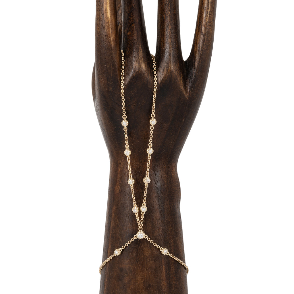 11 Sophia Diamond Double Stem Finger Bracelet