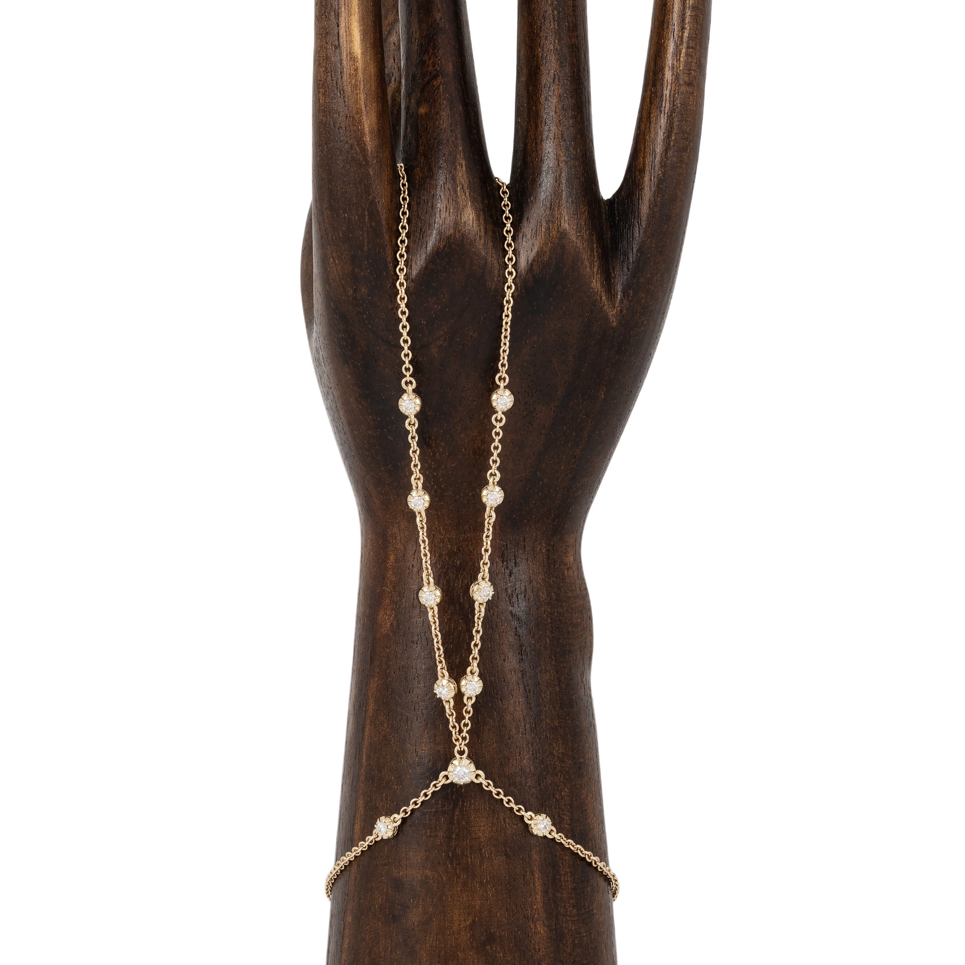11 Sophia Diamond Double Stem Finger Bracelet