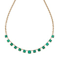 Emerald Cut Emerald Moe Chain Necklace