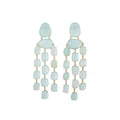 Freeform Chalcedony Chandelier Earrings