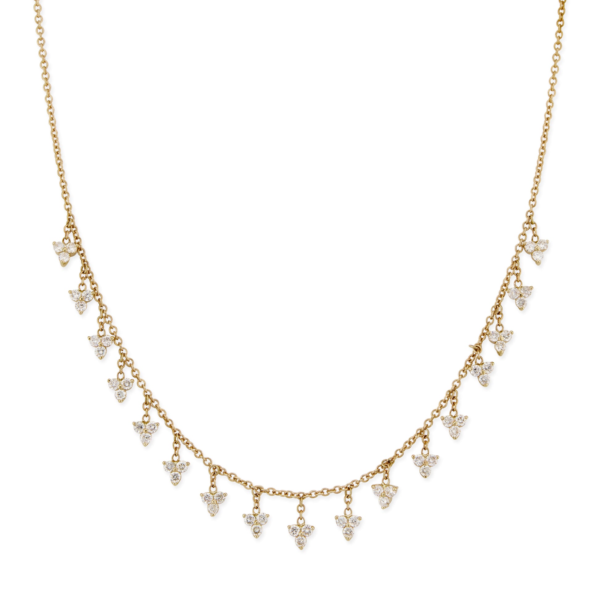 17 Graduated Lizette Diamond Shaker Necklace