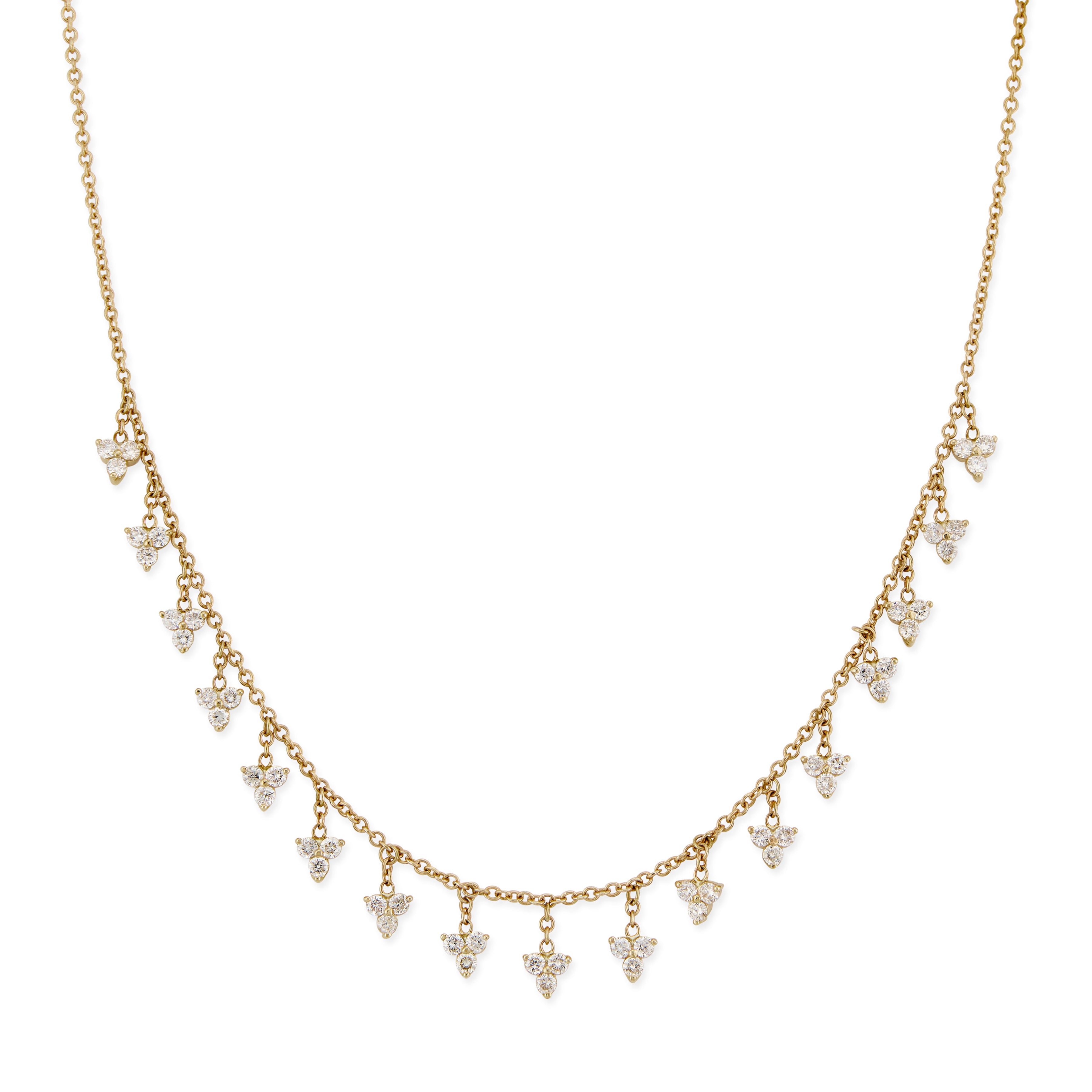 17 Graduated Lizette Diamond Shaker Necklace