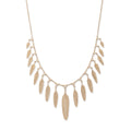 17 Sophia Diamond + Graduated Pave Feather Shaker Necklace