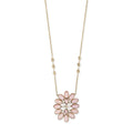 Diamond + Pink Opal Blossom Necklace
