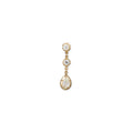 Sophia 2 Round + Teardrop Diamond Drop Stud