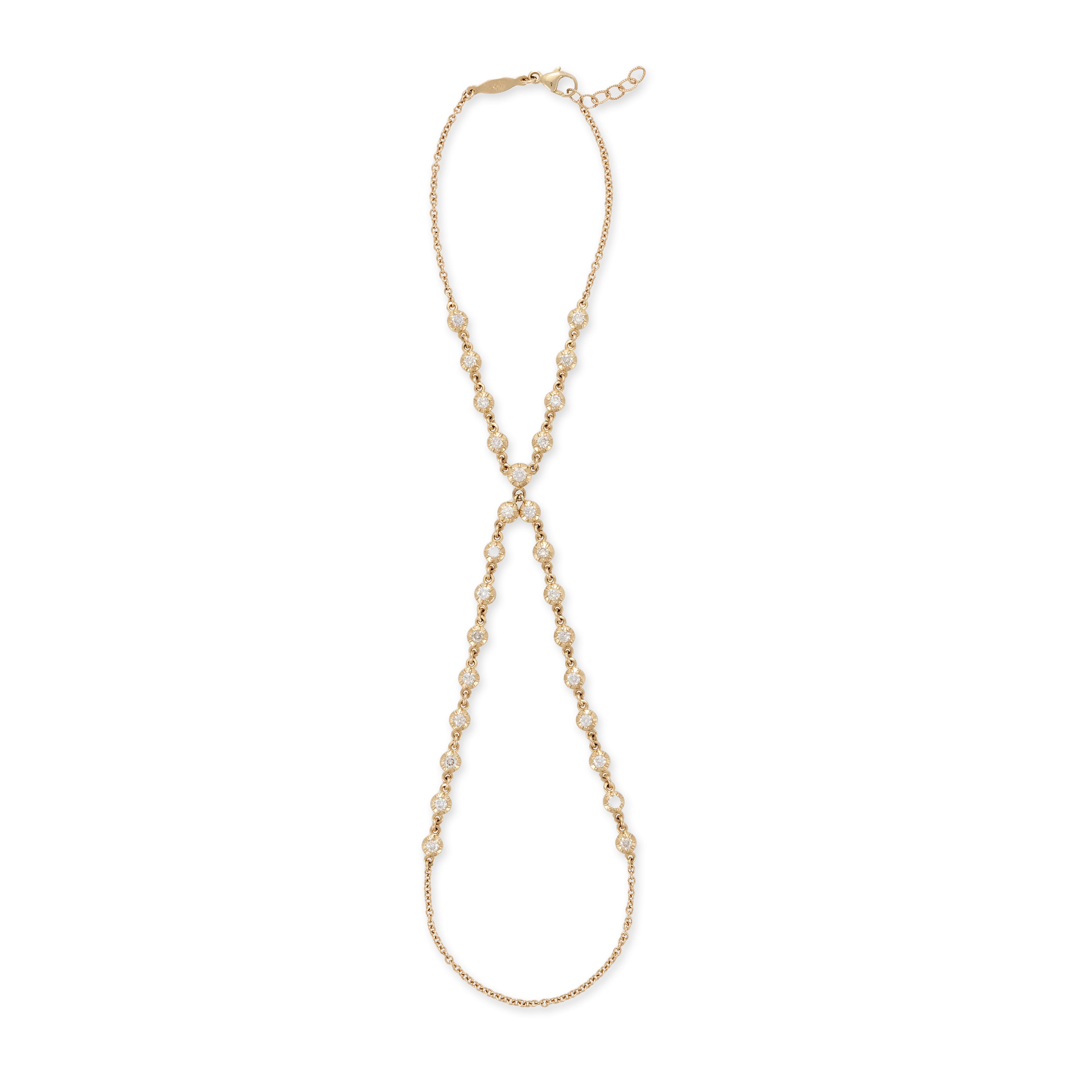 27 Sophia Diamond Double Stem Finger Bracelet