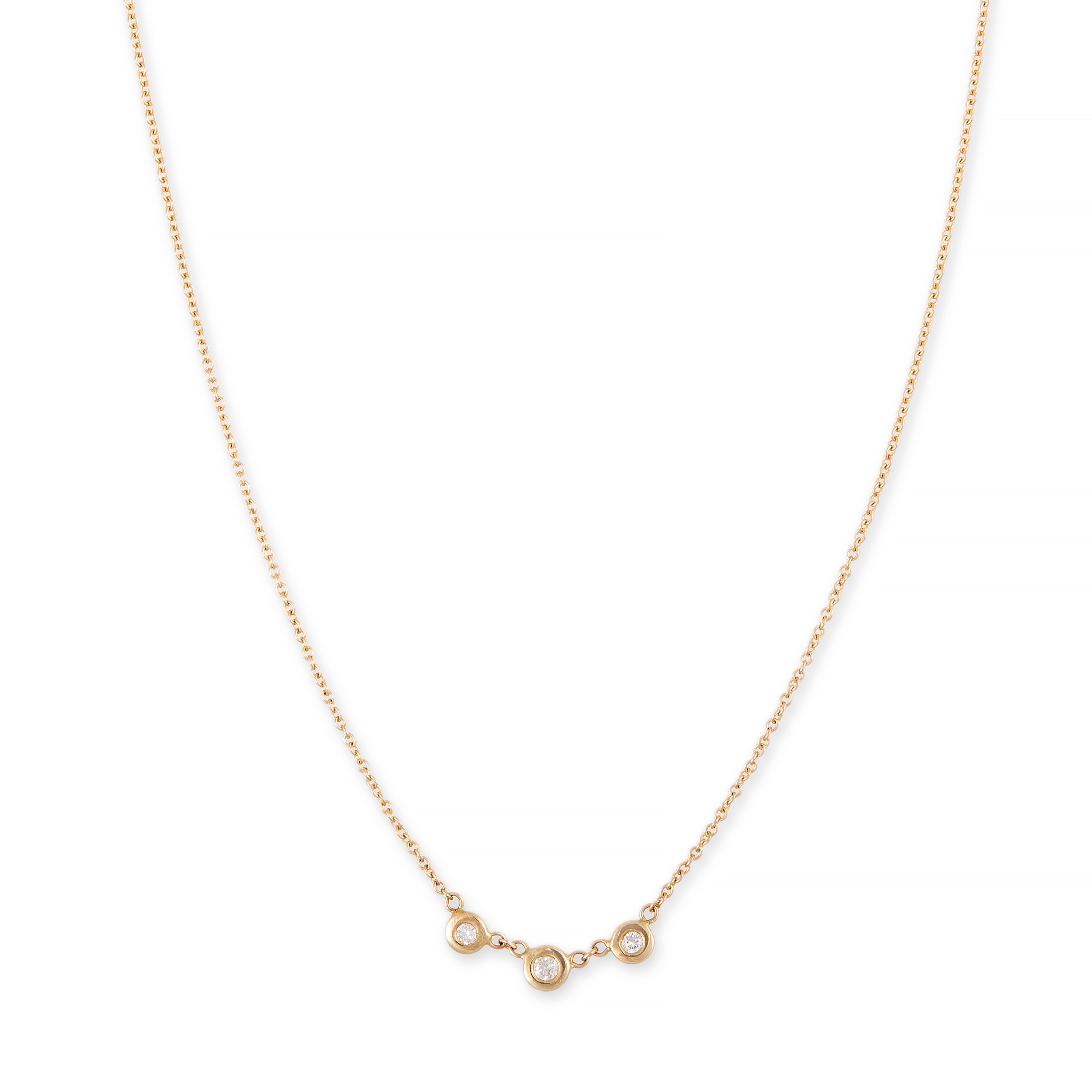 3 Diamond Emily Necklace