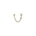 3 Graduated Round Sophia Diamond Chain Double Stud