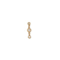 3 Graduated Sophia Diamond Drop Stud Earring