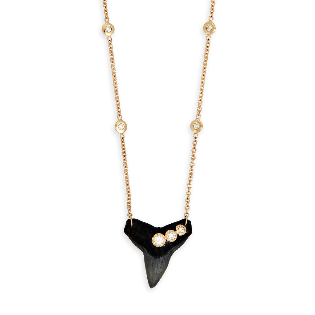 3 Sophia Diamond Shark Tooth Necklace