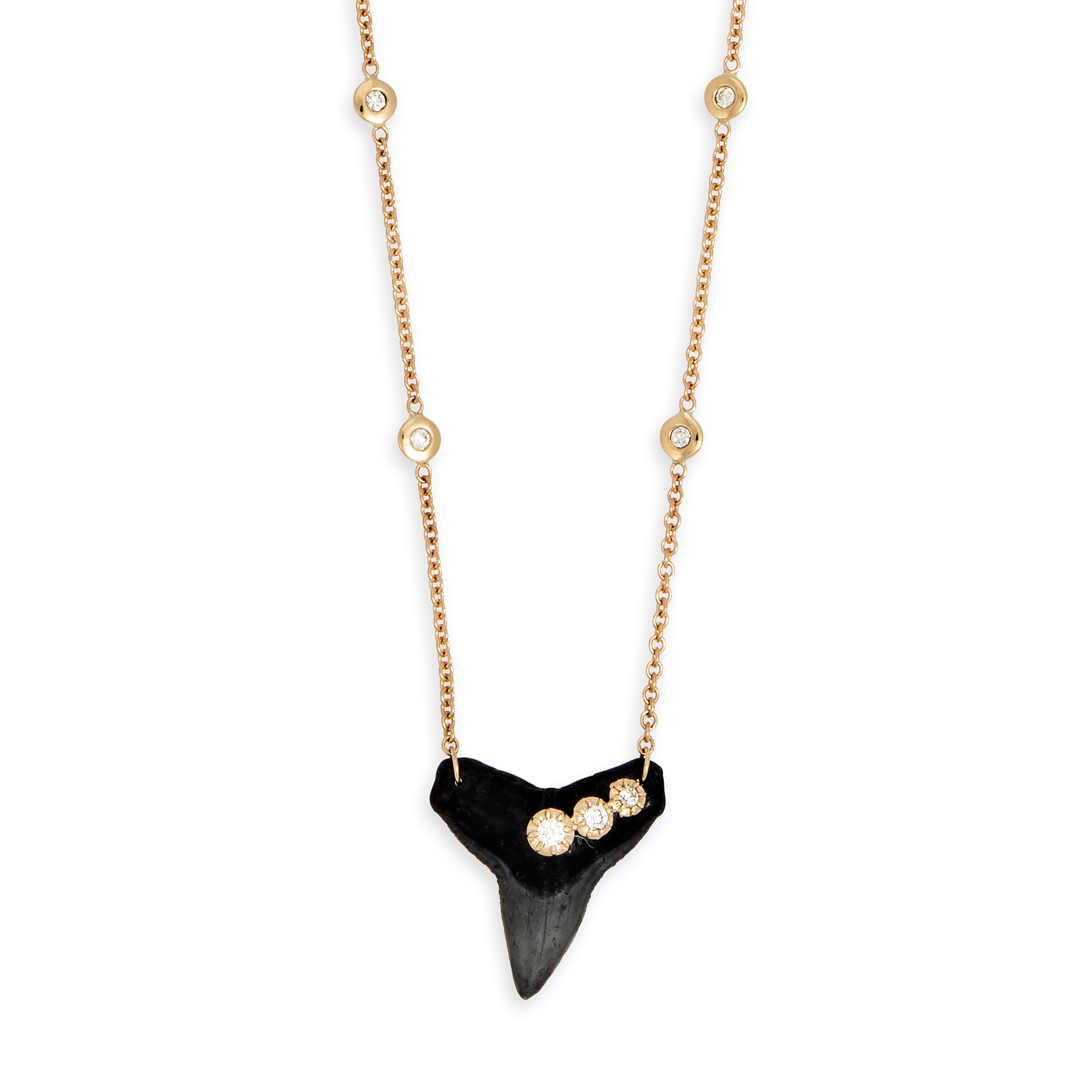 3 Sophia Diamond Shark Tooth Necklace