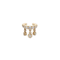 Triple Round Sophia Diamond Shaker Pave Ear Cuff