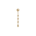 3+1 Diamond Teardrop Earring Back