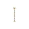 3+1 Diamond Trillion Earring Back