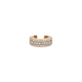 3 Row Pave Diamond Ear Cuff