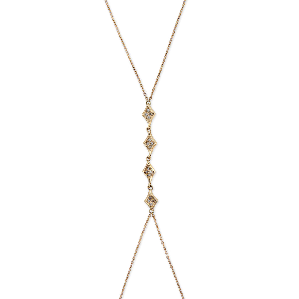 4 Pave Mini Kite Bodychain