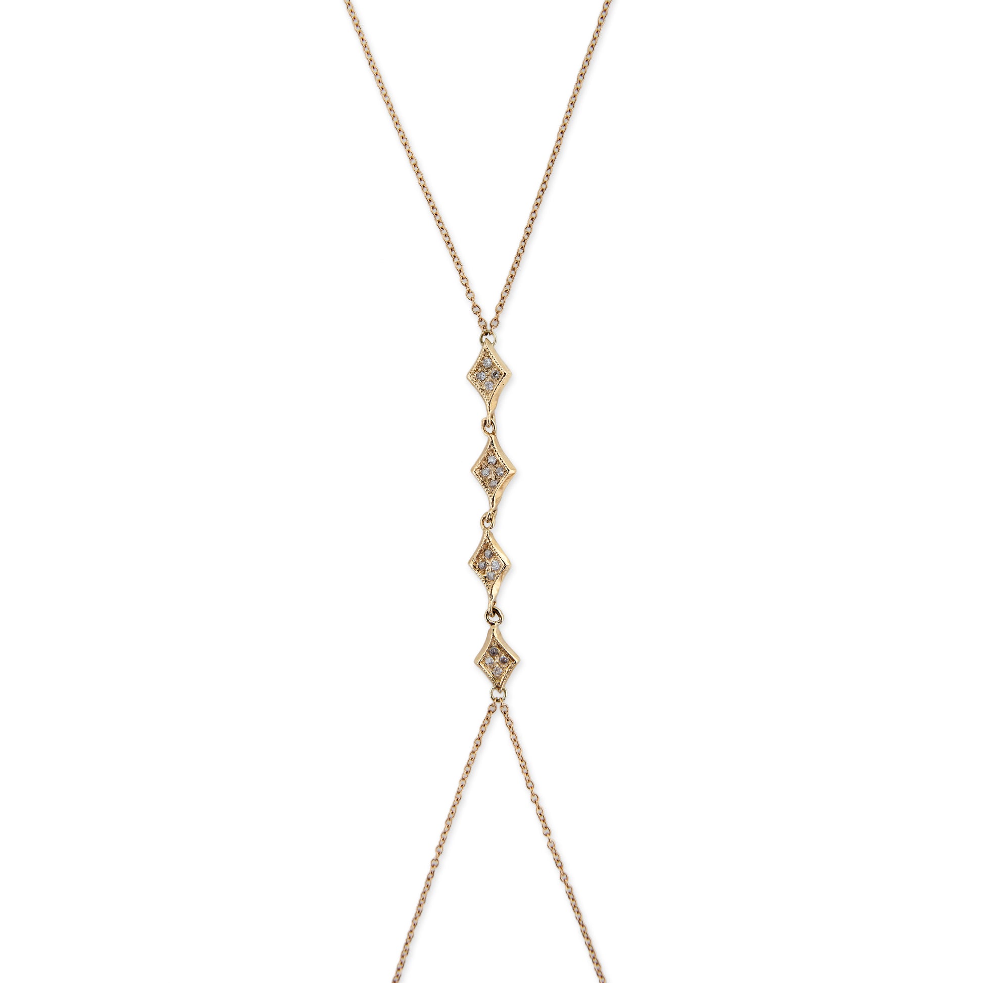 4 Pave Mini Kite Bodychain