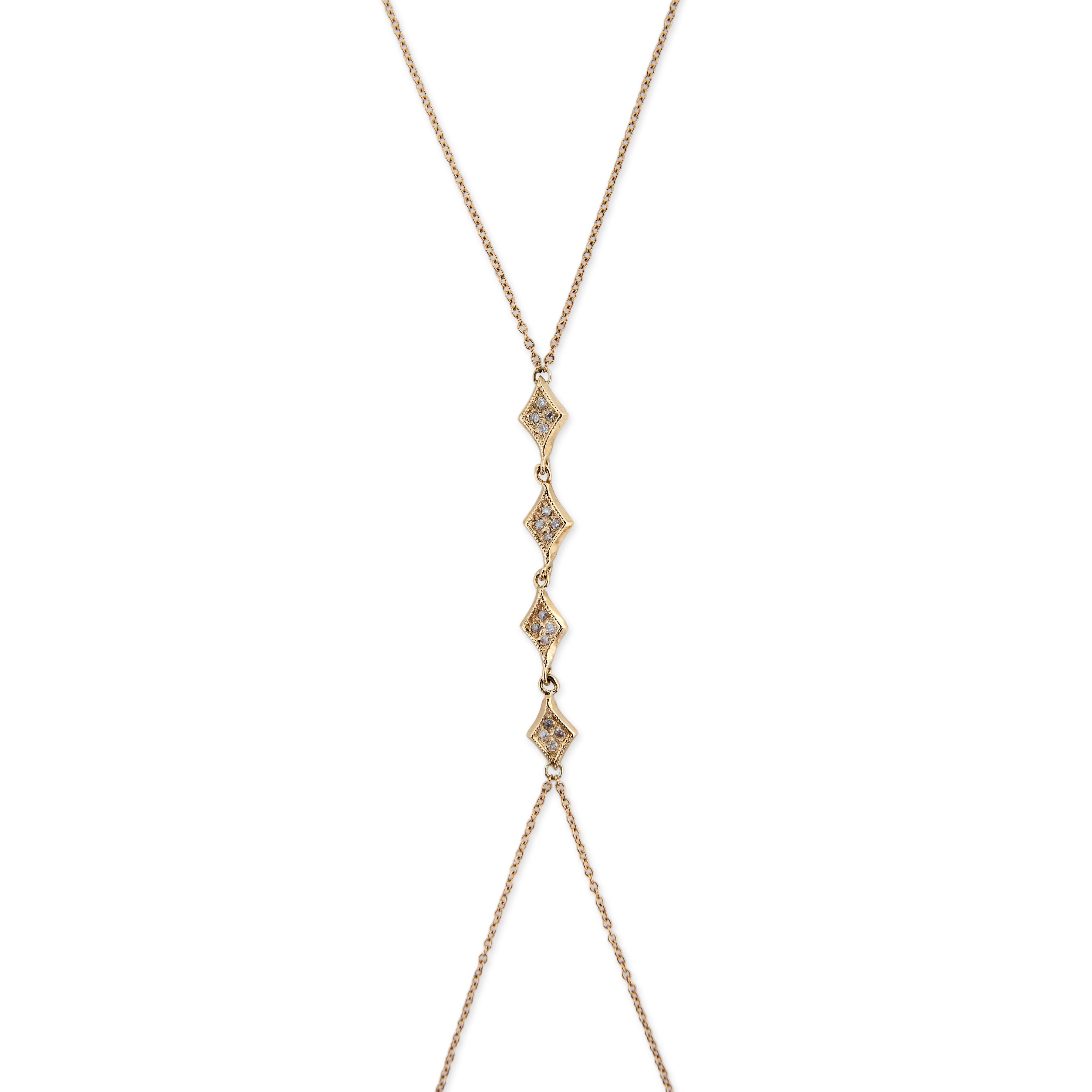4 Pave Mini Kite Bodychain