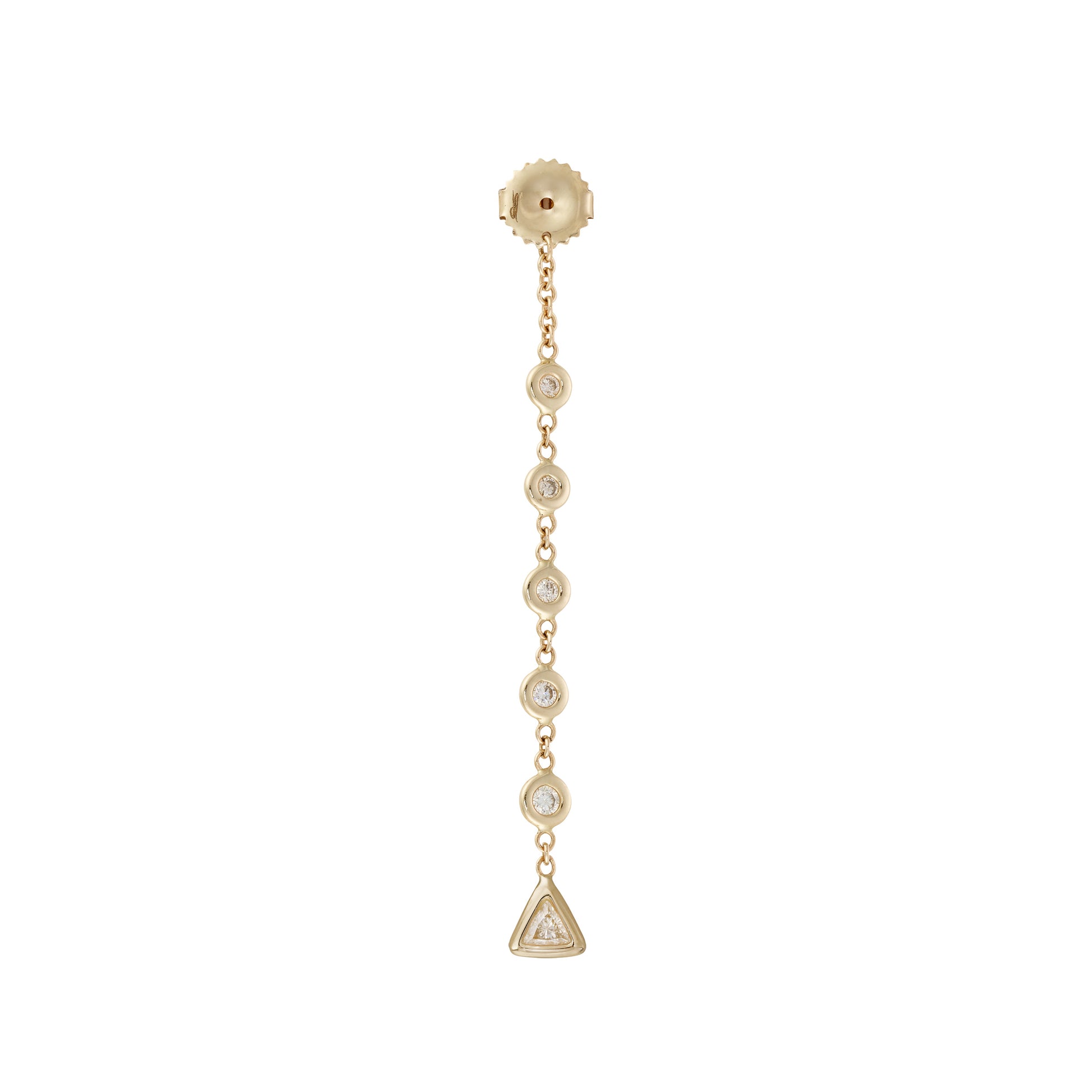 5+1 Diamond Trillion Earring Back