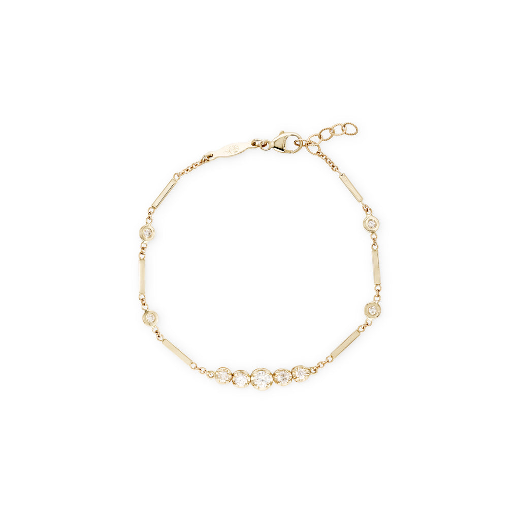 5 Diamond Kate Smooth Bar Bracelet