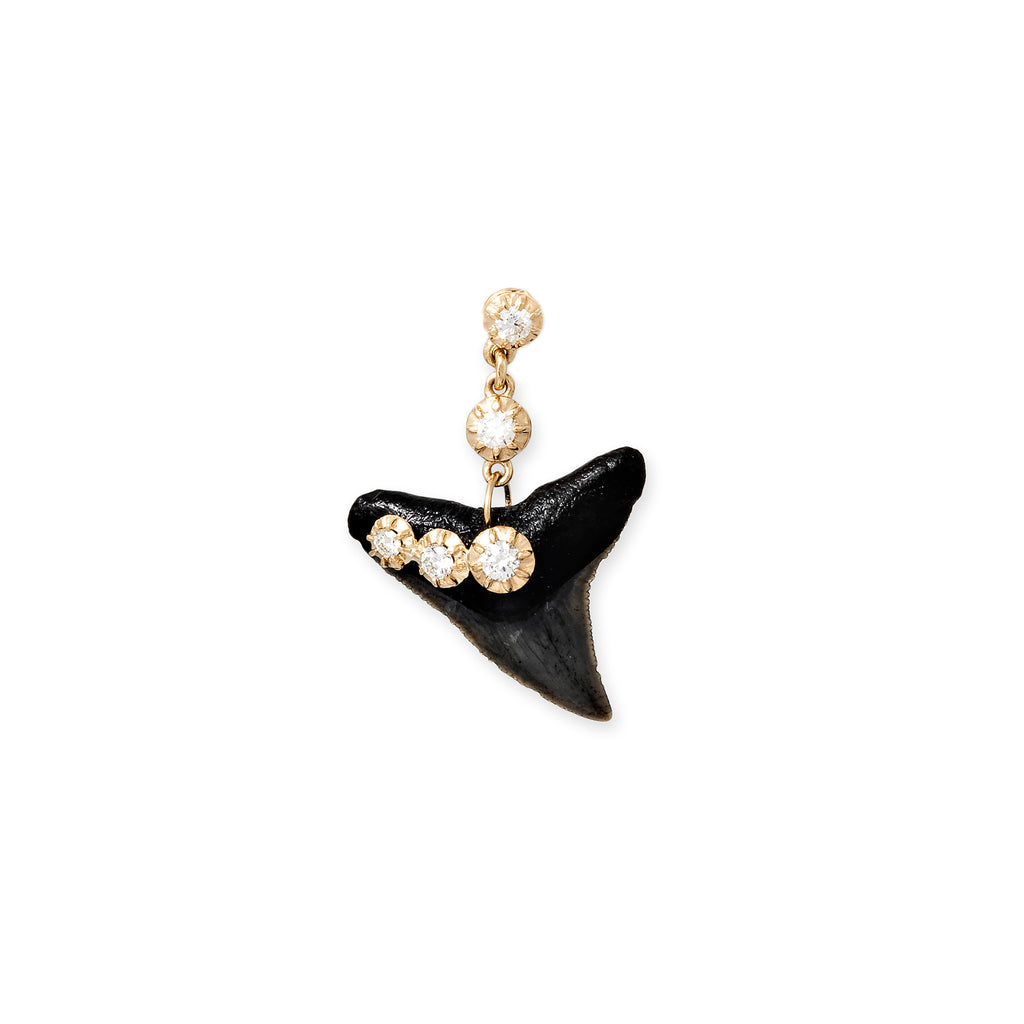 5 Sophia Diamond Shark Tooth Drop Stud Earring