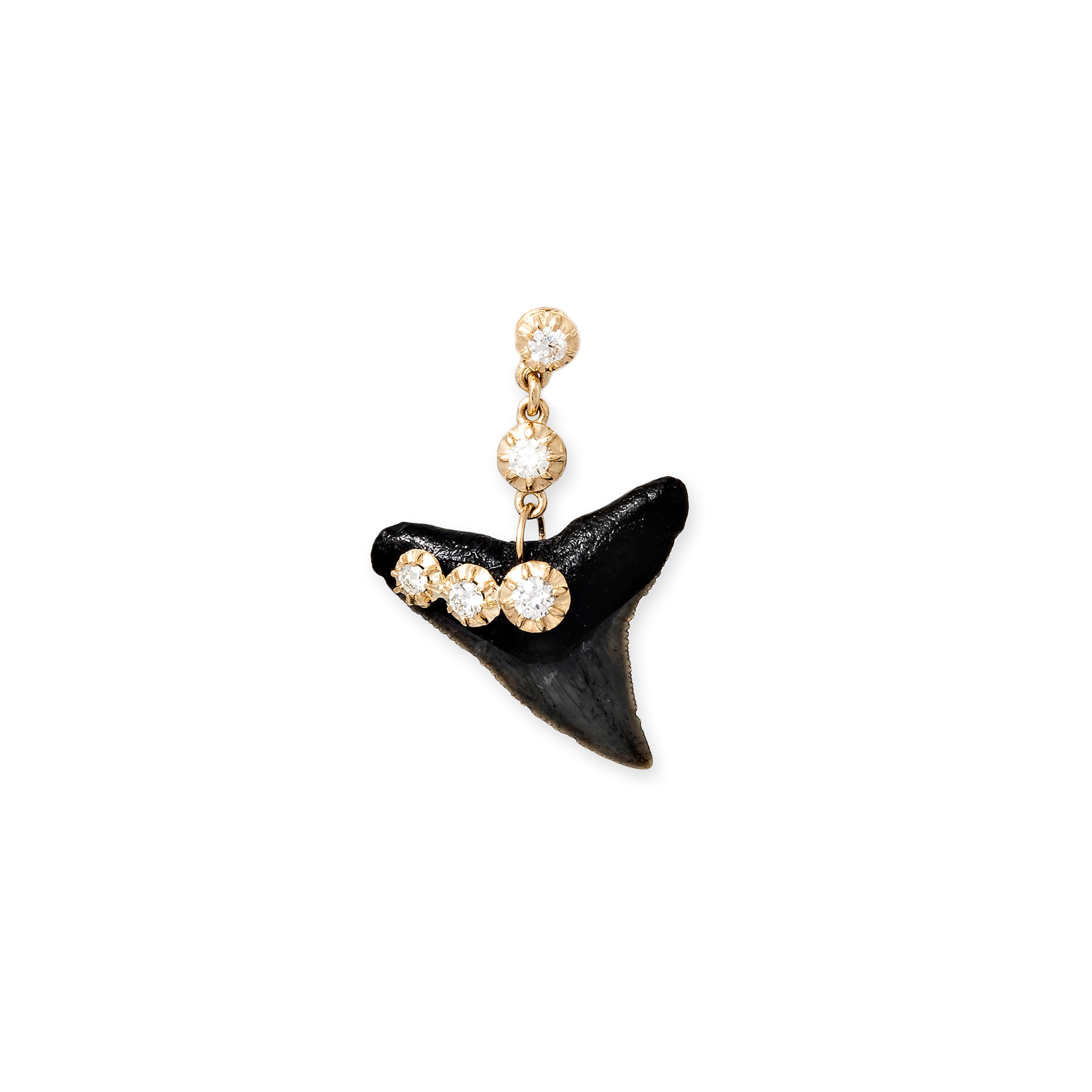 5 Sophia Diamond Shark Tooth Drop Stud Earring