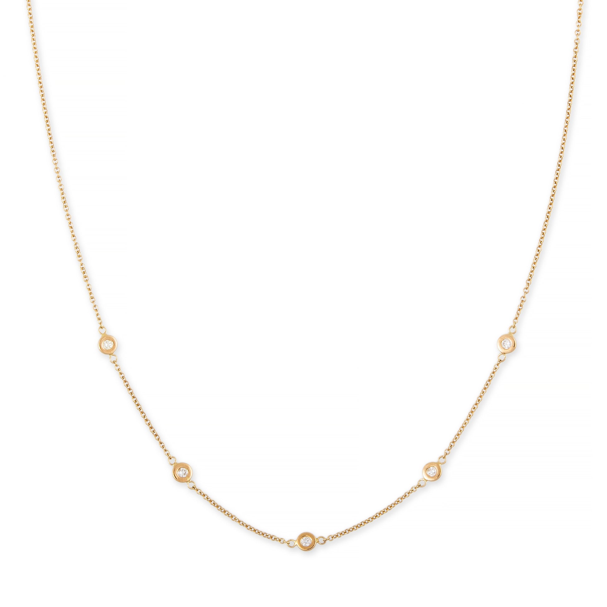 5 Diamond Spaced Out Choker