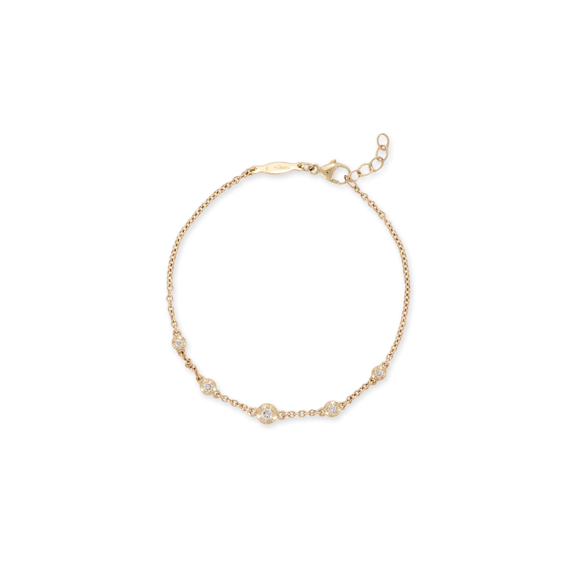 5 Spaced Out Graduated Sophia Diamond Bracelet