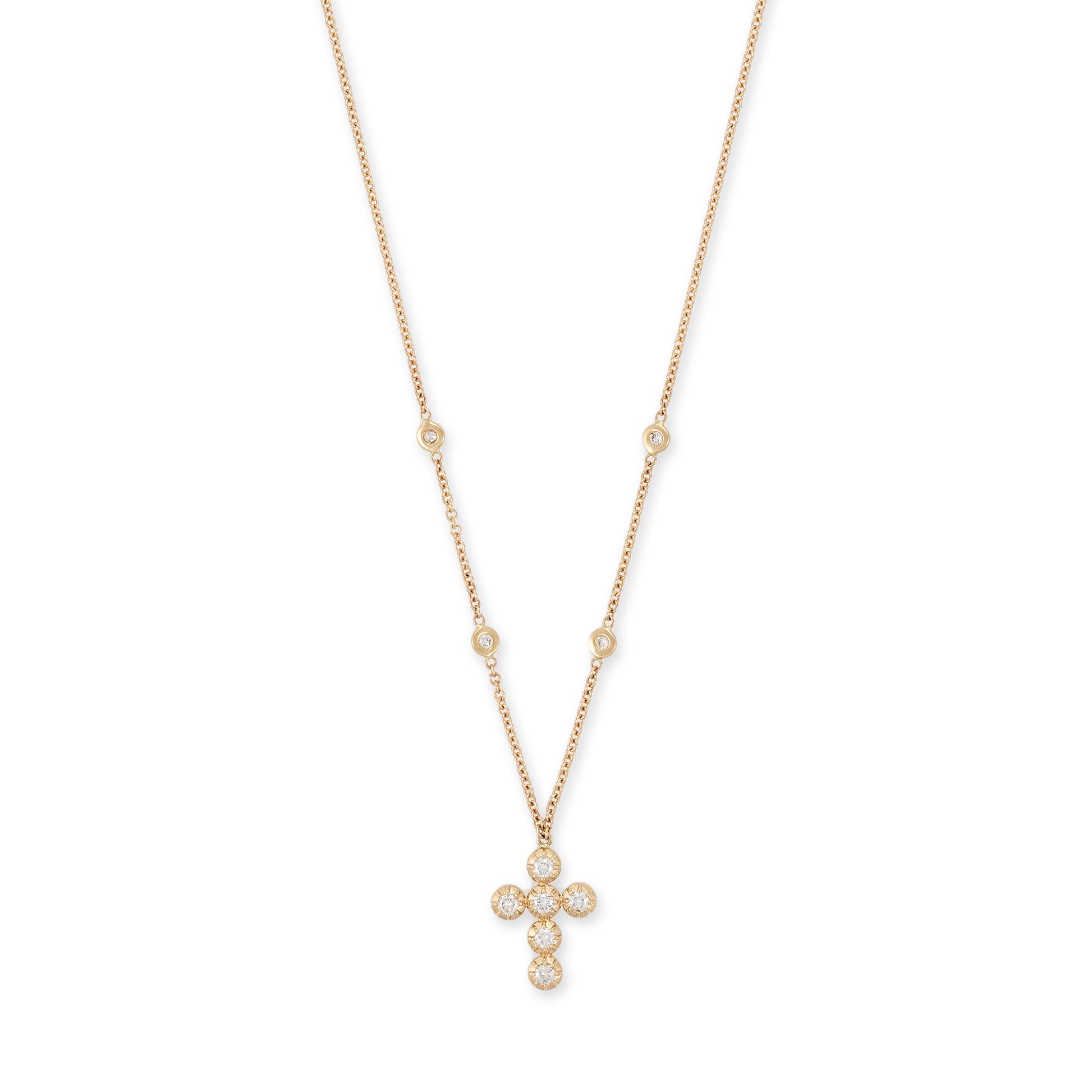 6 SOPHIA DIAMOND CROSS NECKLACE