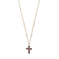 6 Sophia Ruby Cross Necklace