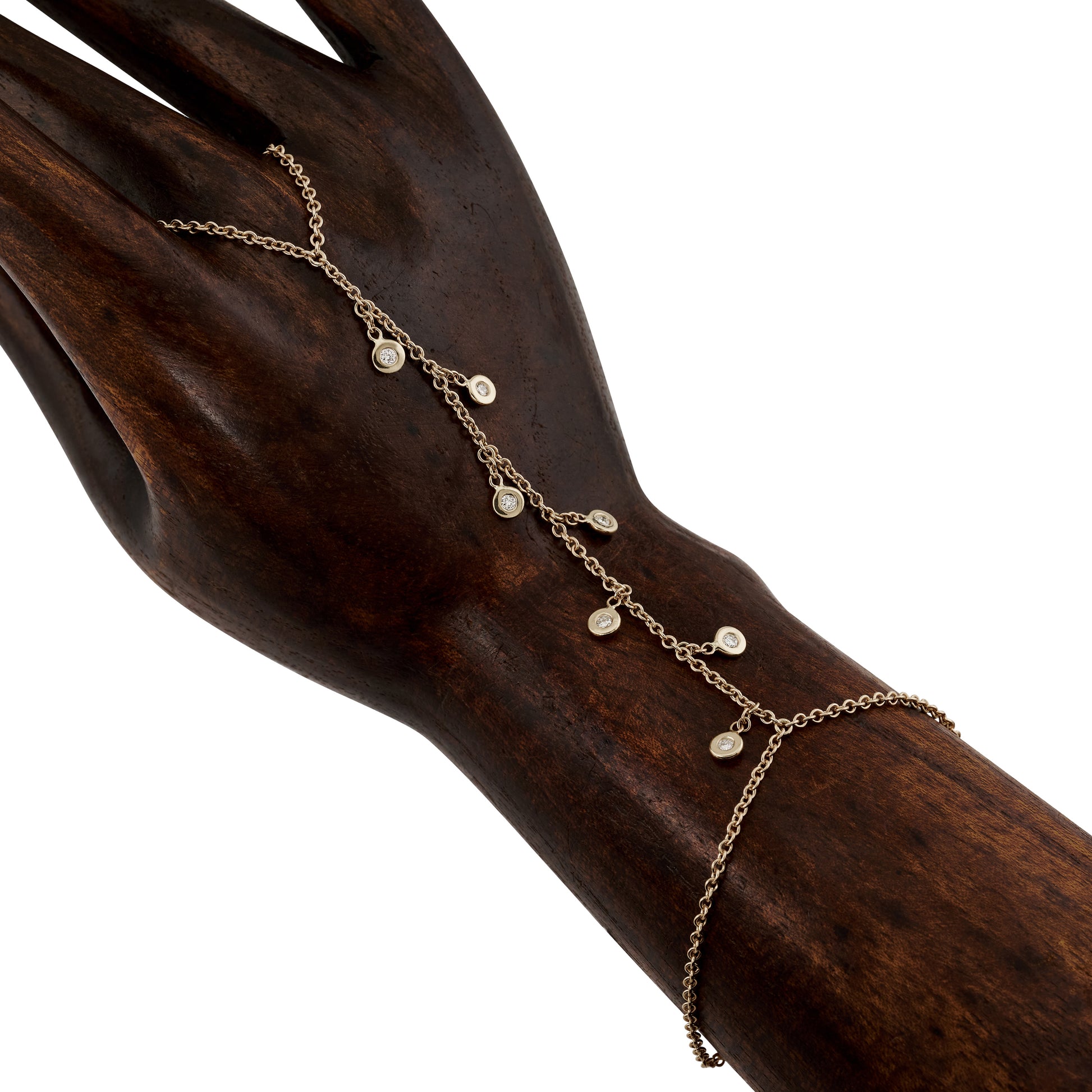 7 Diamond Shaker Finger Bracelet