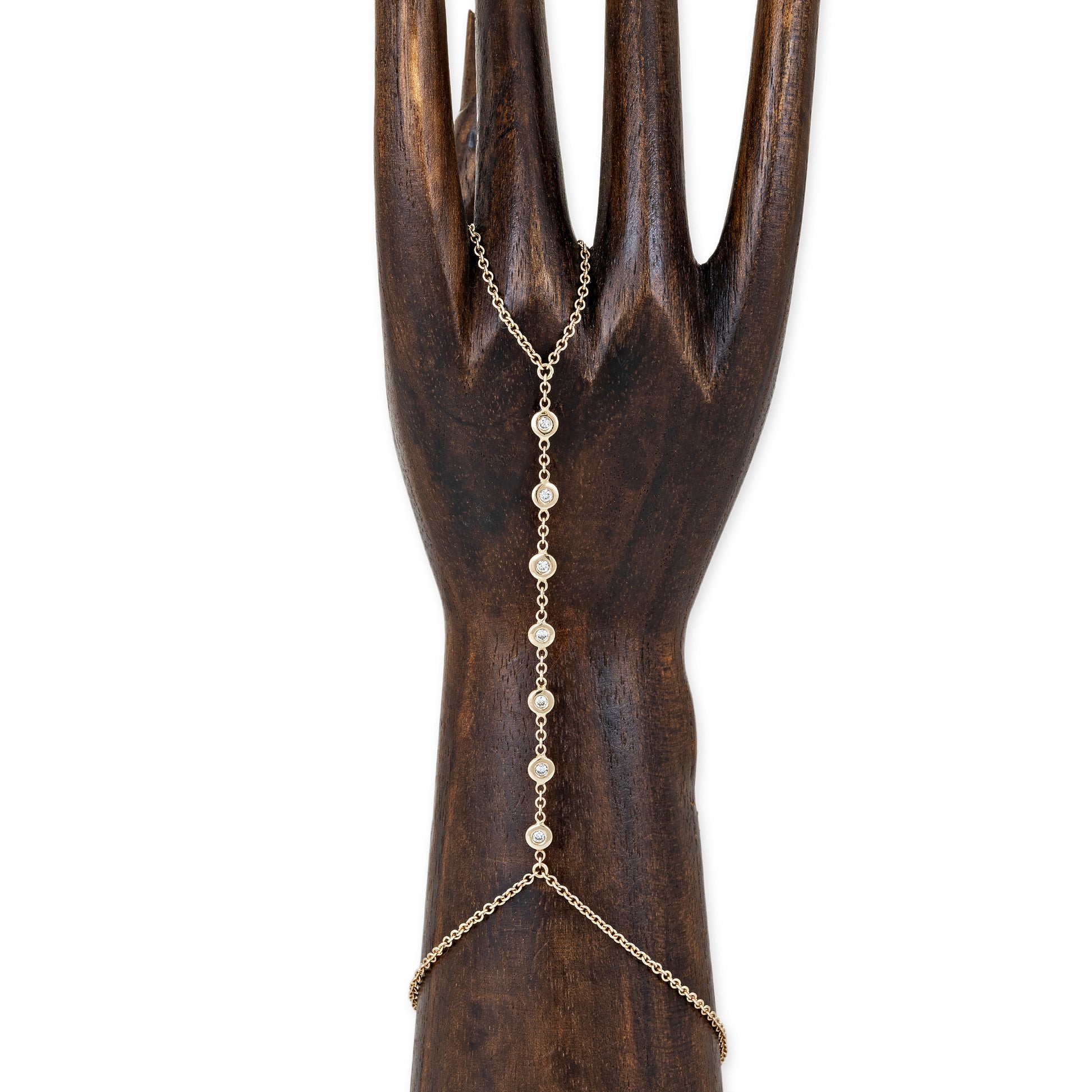 7 Diamond Finger Bracelet