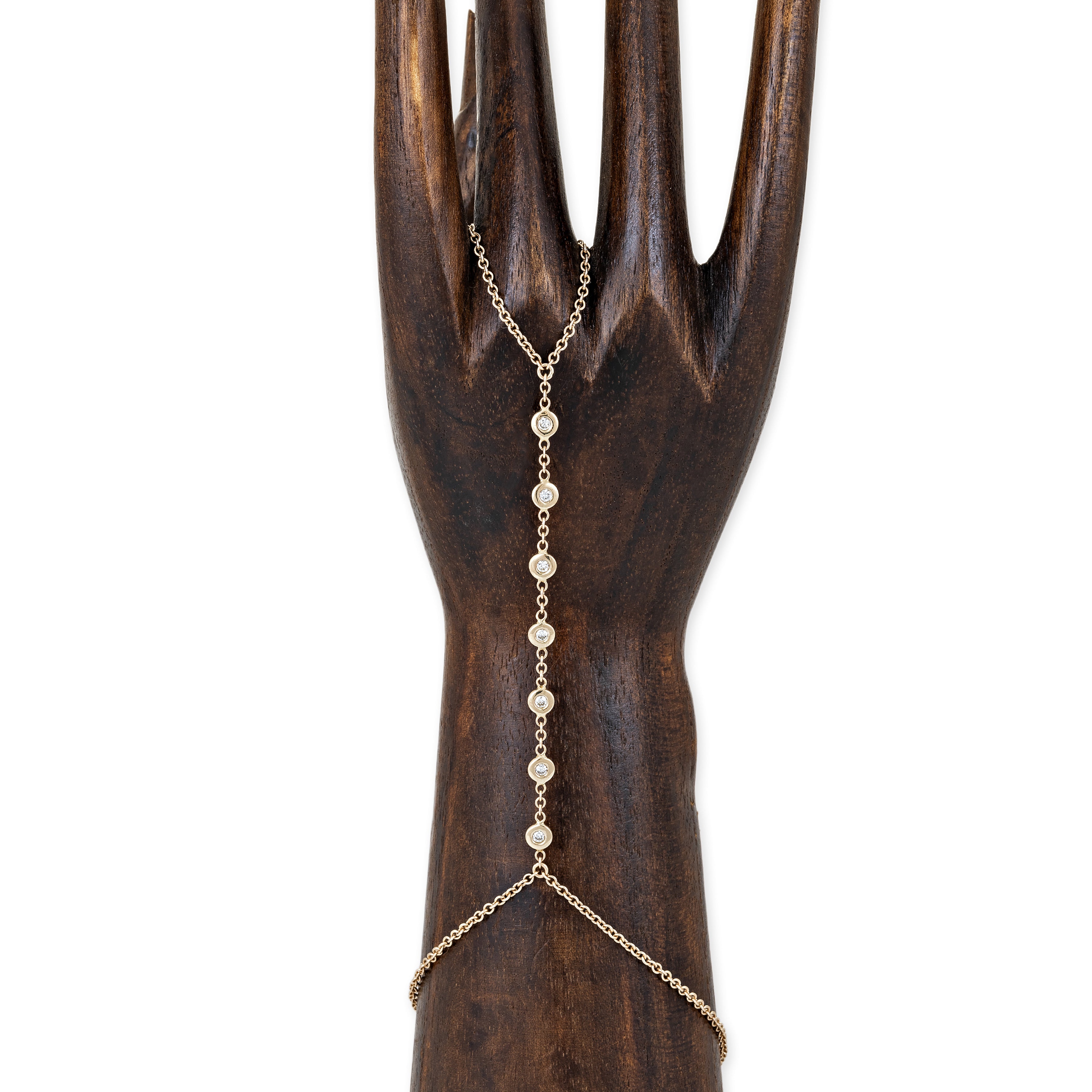 7 Diamond Finger Bracelet