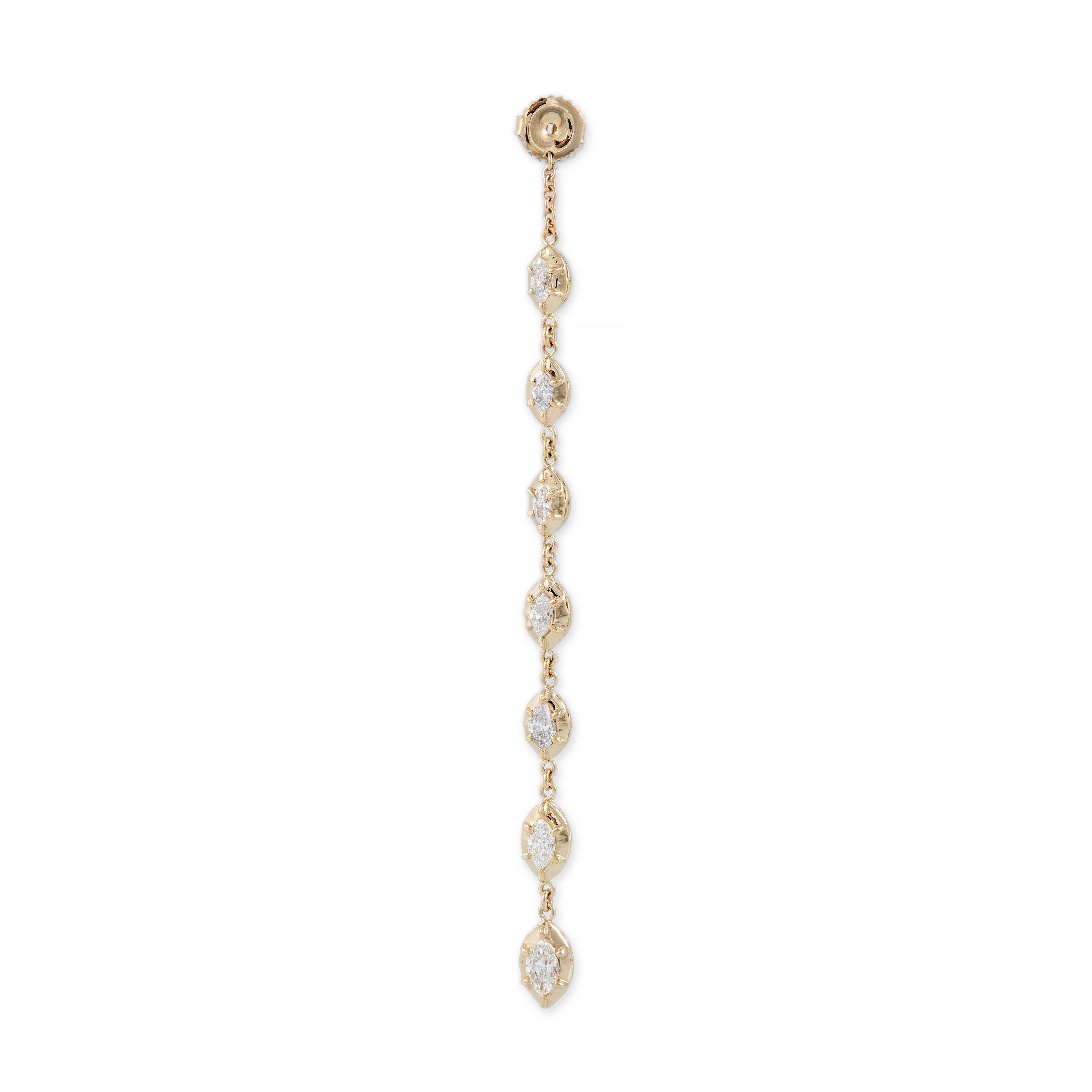 7 Marquise Sophia Diamond Earring Back