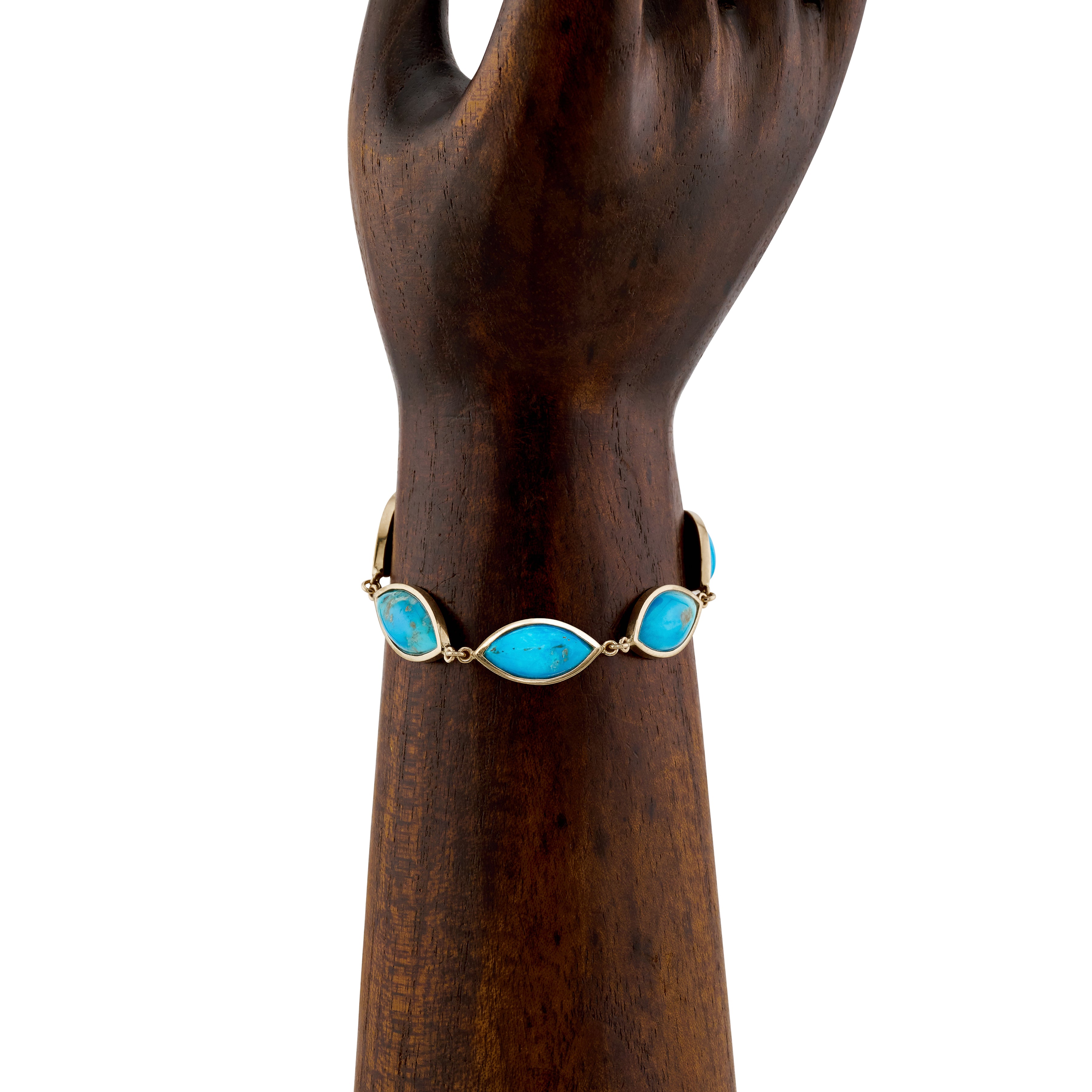 Turquoise Marquise Bezel Bracelet