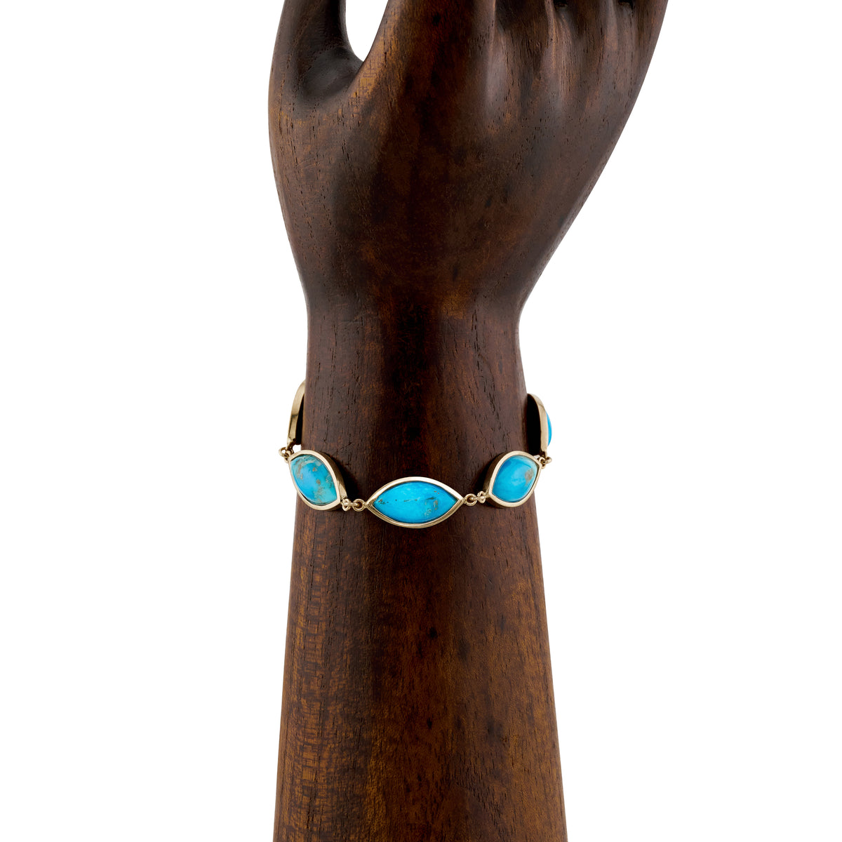 Turquoise Marquise Bezel Bracelet