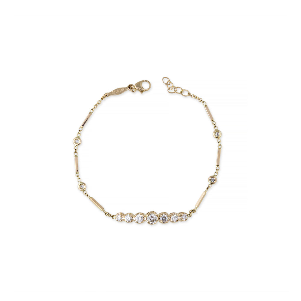 7 Diamond Kate Smooth Bar Bracelet