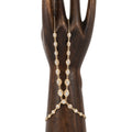 Graduated Marquise + Round Sophia Diamond Double Stem Finger Bracelet