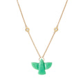 Baby Chrysoprase Thunderbird Necklace