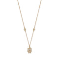 Tiny Pave Marquise Diamond Center Thunderbird Necklace