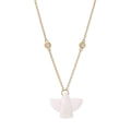 Baby White Opal Thunderbird Necklace