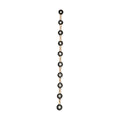 Black Rhodium 10 Diamond Drop Stud Earrings