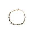 Black Rhodium Graduated Marquise + Round Sophia Diamond Bracelet