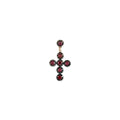 Black Rhodium Sophia Ruby Cross Drop Stud