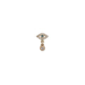 Pave Open Eye + Sophia Dia Drop Stud Earring