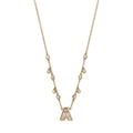 Carved Diamond Initial Sophia Diamond Shaker Necklace